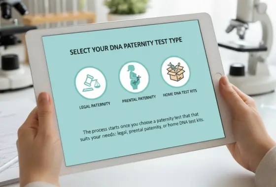 Select your DNA Paternity Test type